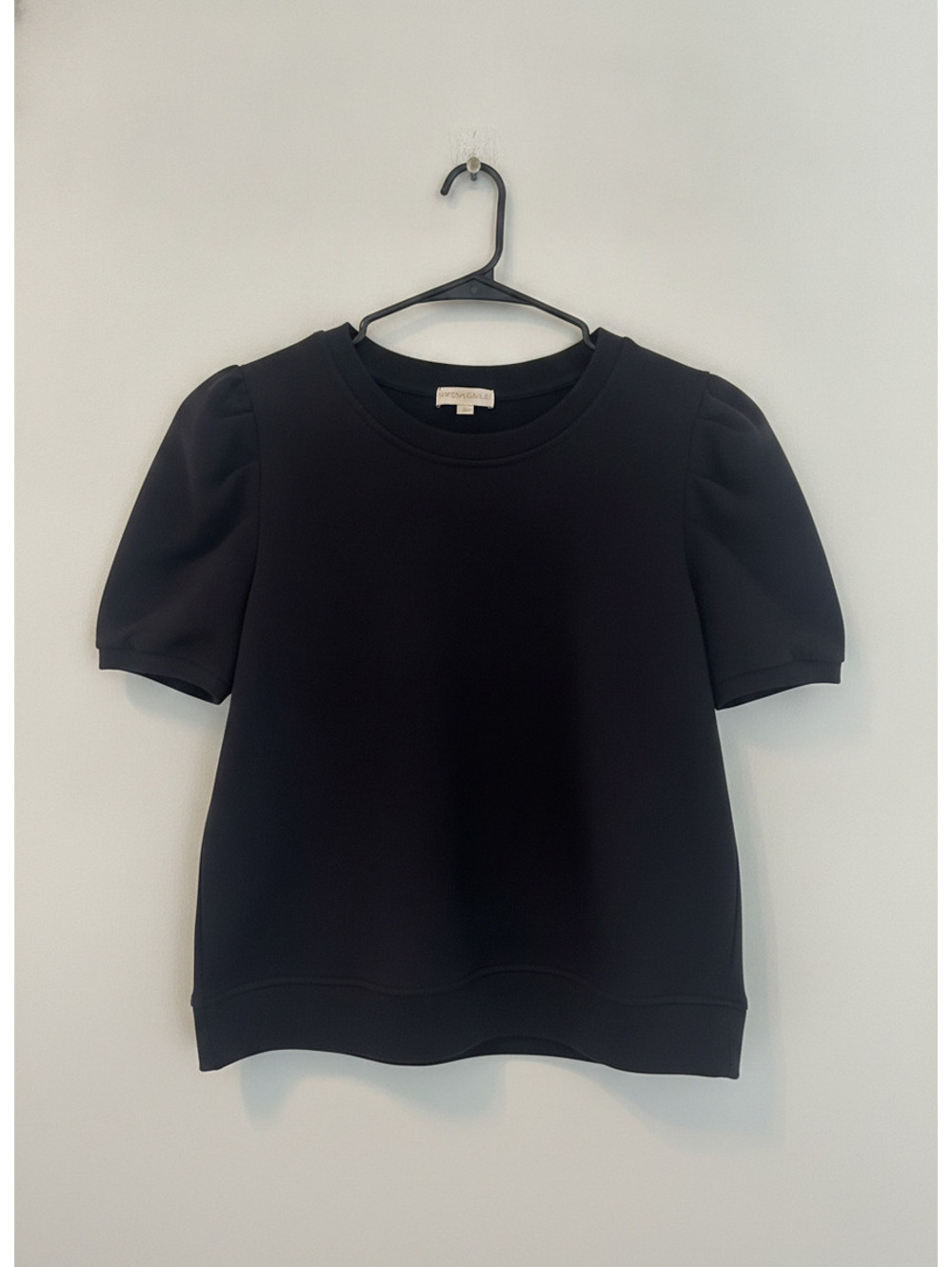 Cynthia Rowley Women's Black Puffy Sleeve Sweatshirt XL